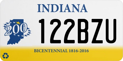 IN license plate 122BZU