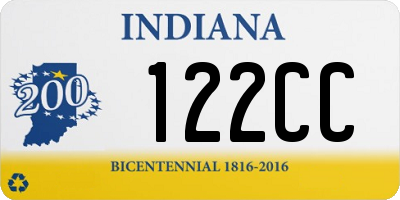 IN license plate 122CC