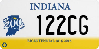 IN license plate 122CG