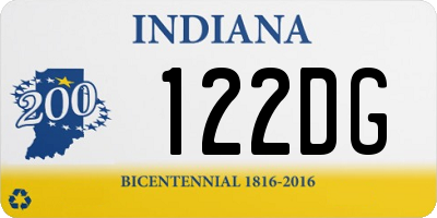 IN license plate 122DG