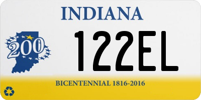 IN license plate 122EL