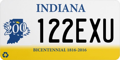 IN license plate 122EXU