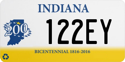 IN license plate 122EY