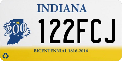 IN license plate 122FCJ