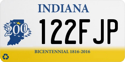IN license plate 122FJP