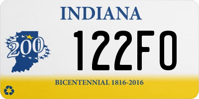 IN license plate 122FO