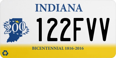 IN license plate 122FVV