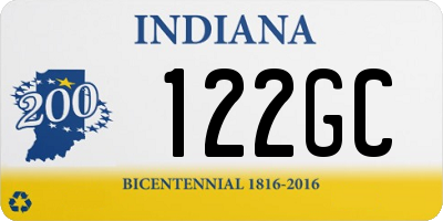 IN license plate 122GC