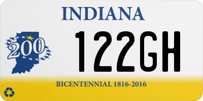 IN license plate 122GH