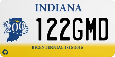 IN license plate 122GMD