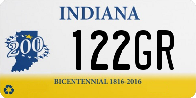 IN license plate 122GR