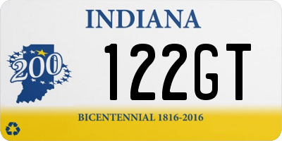 IN license plate 122GT