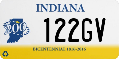 IN license plate 122GV