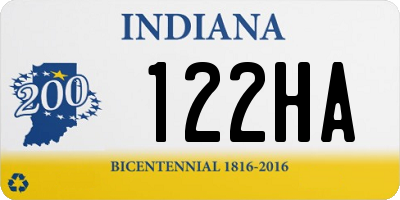 IN license plate 122HA