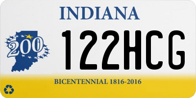 IN license plate 122HCG