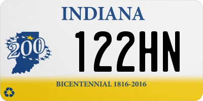 IN license plate 122HN
