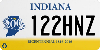 IN license plate 122HNZ