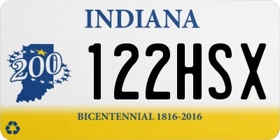 IN license plate 122HSX
