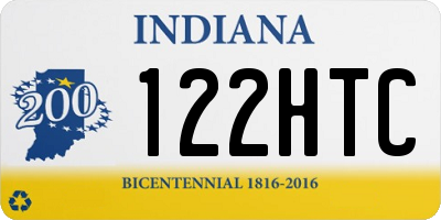 IN license plate 122HTC