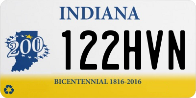 IN license plate 122HVN