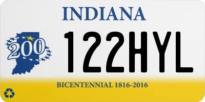IN license plate 122HYL