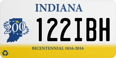 IN license plate 122IBH