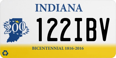 IN license plate 122IBV