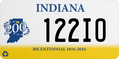 IN license plate 122IO