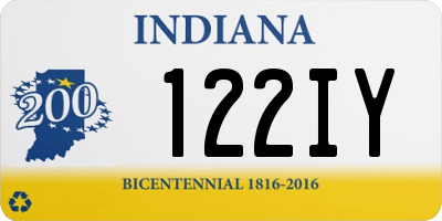 IN license plate 122IY
