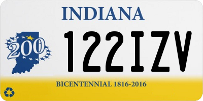 IN license plate 122IZV