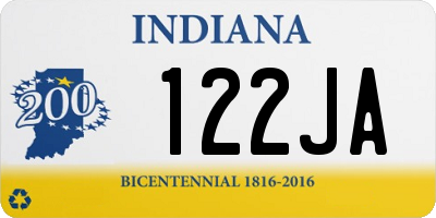 IN license plate 122JA