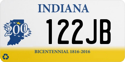 IN license plate 122JB