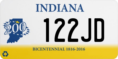 IN license plate 122JD