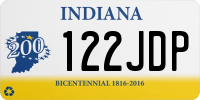 IN license plate 122JDP