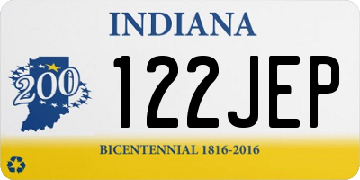 IN license plate 122JEP