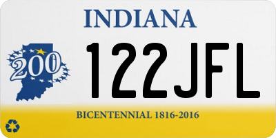 IN license plate 122JFL