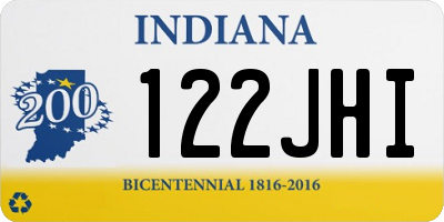 IN license plate 122JHI