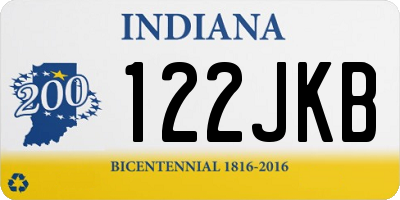 IN license plate 122JKB