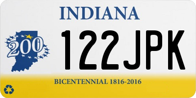 IN license plate 122JPK