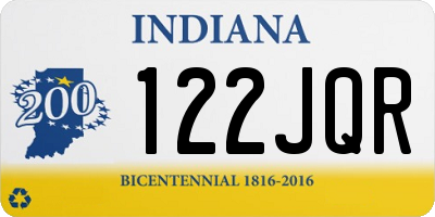 IN license plate 122JQR