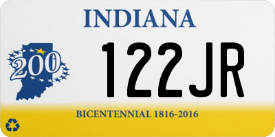 IN license plate 122JR