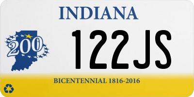 IN license plate 122JS