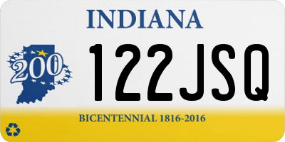 IN license plate 122JSQ