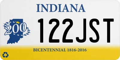 IN license plate 122JST