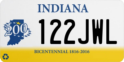 IN license plate 122JWL