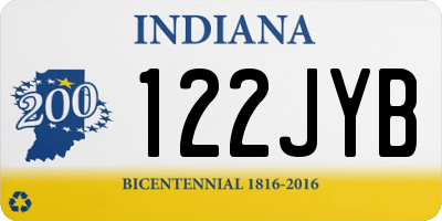 IN license plate 122JYB