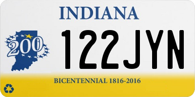 IN license plate 122JYN