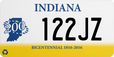 IN license plate 122JZ