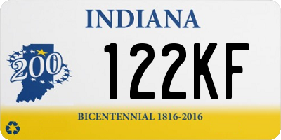 IN license plate 122KF