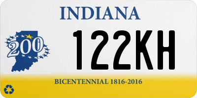 IN license plate 122KH